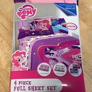 My Little Pony 4 piece sheet set— FULL